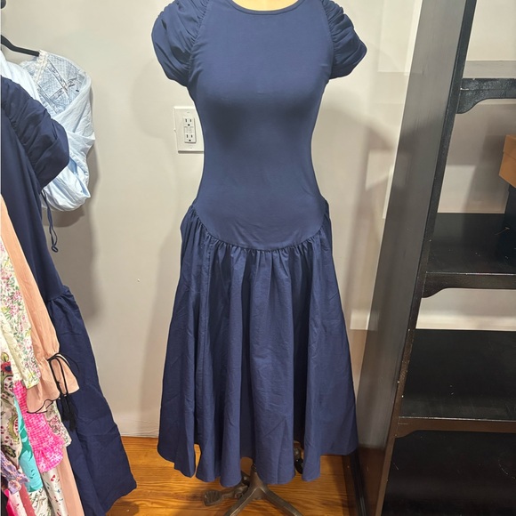 knee length dresses for ladies FREE PEOPLE Adriel Midi Dress